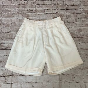 NWOT silk BOCCI Italy off-white stylish dressy shorts size S
